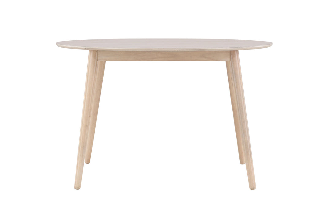 Venture Home Flora Dining Table ø120 - Whitewash / Veneer