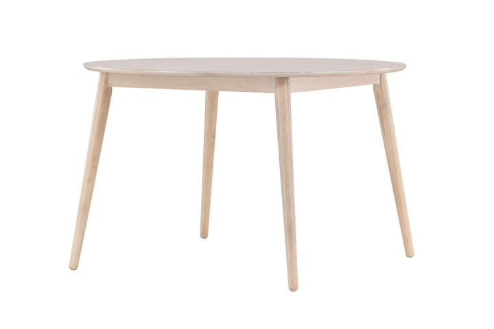 Venture Home Flora Dining Table ø120 - Whitewash / Veneer
