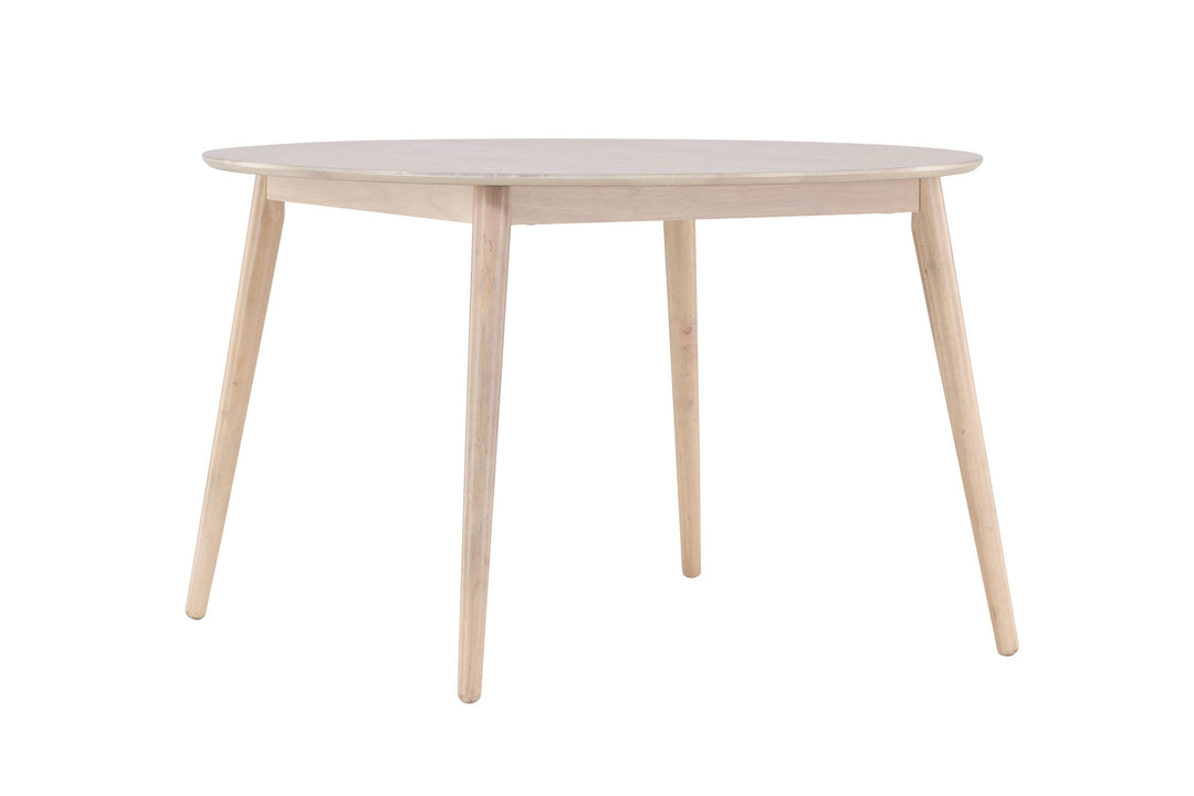 Venture Home Flora Dining Table ø120 - Whitewash / Veneer