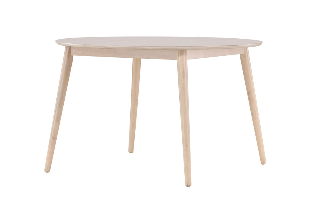 Venture Home Flora Dining Table ø120 - Whitewash / Veneer