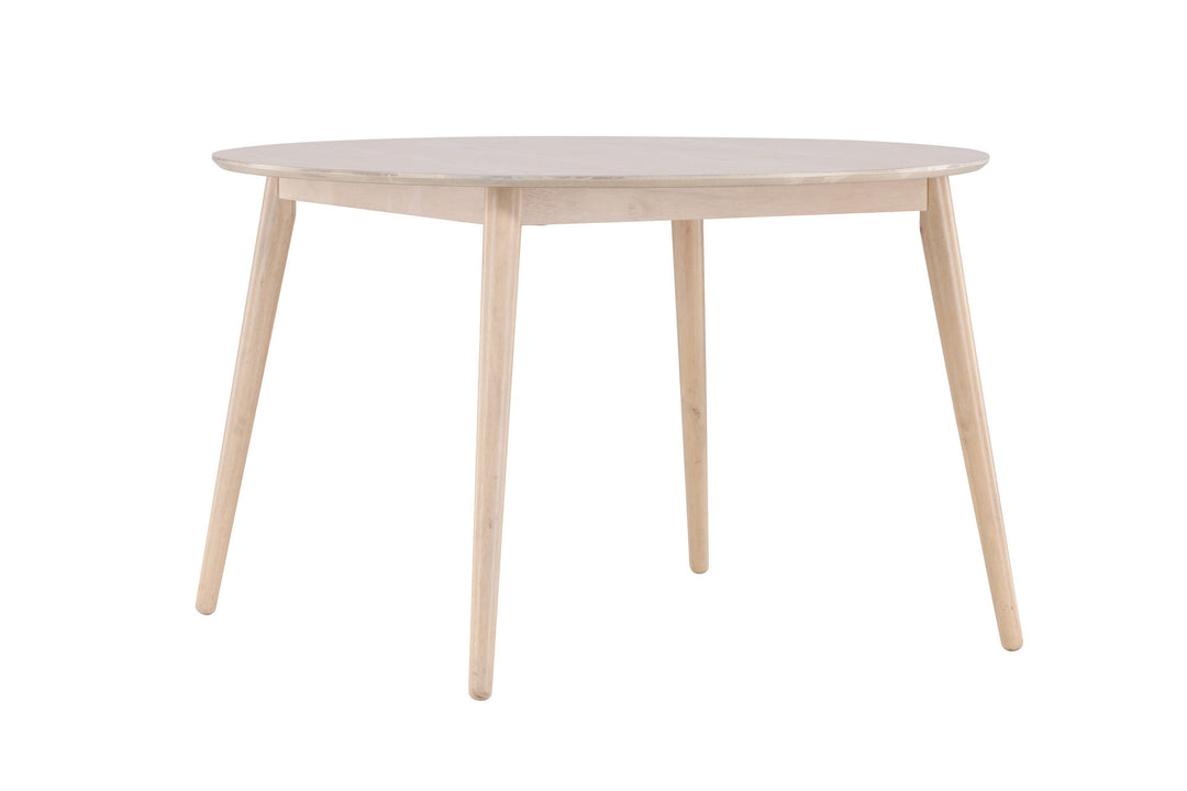 Venture Home Flora Dining Table ø120 - Whitewash / Veneer