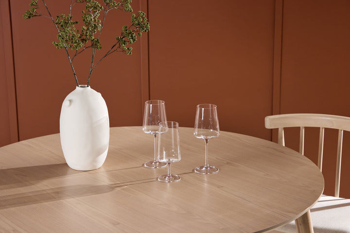 Venture Home Flora Dining Table ø120 - Whitewash / Veneer