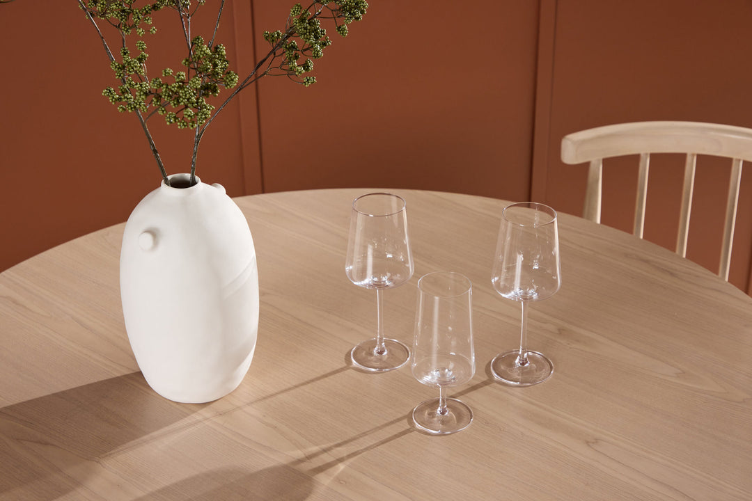 Venture Home Flora Dining Table ø120 - Whitewash / Veneer