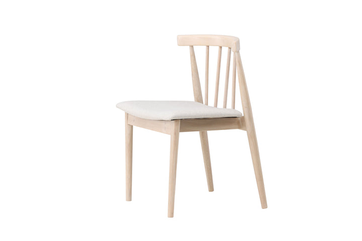 Venture Home Flora Dining Chair 2-pack - Whitewash Legs / Beige Fabric