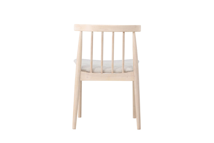 Venture Home Flora Dining Chair 2-pack - Whitewash Legs / Beige Fabric