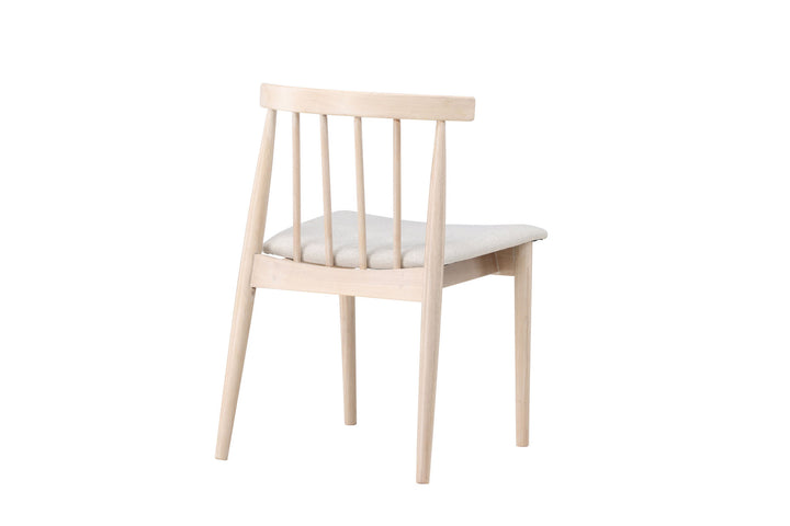 Venture Home Flora Dining Chair 2-pack - Whitewash Legs / Beige Fabric