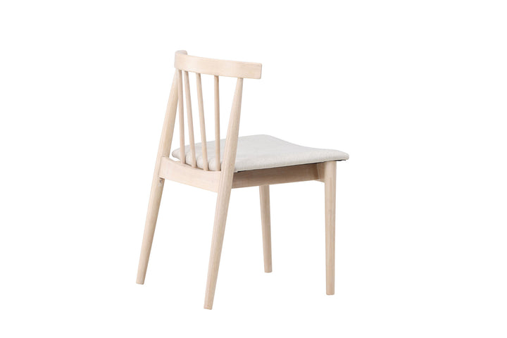 Venture Home Flora Dining Chair 2-pack - Whitewash Legs / Beige Fabric