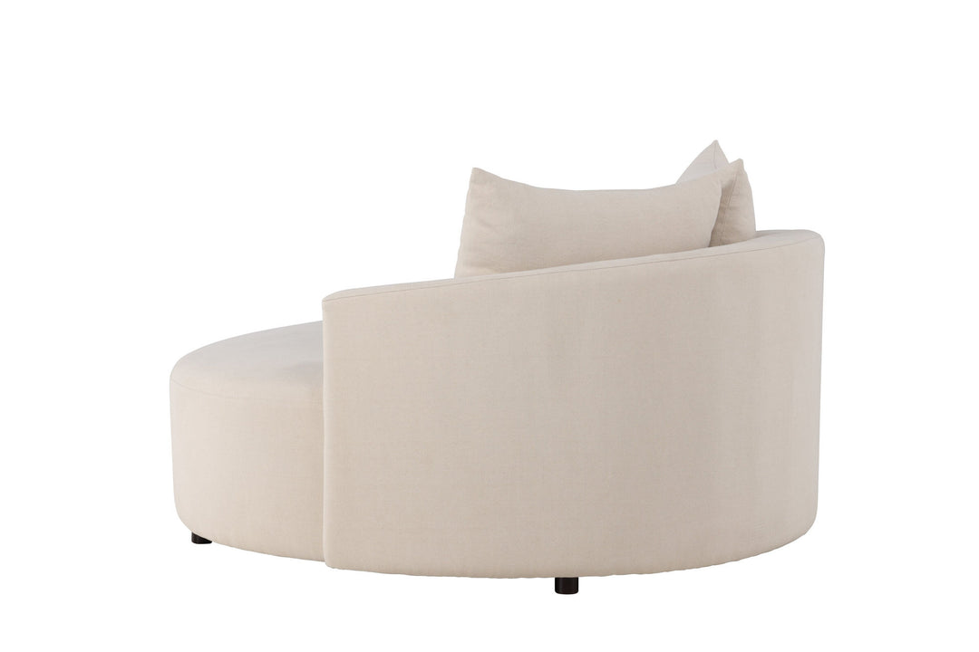 Venture Home Kelso Sofa ⌀150 - Wood/ Beige Linen