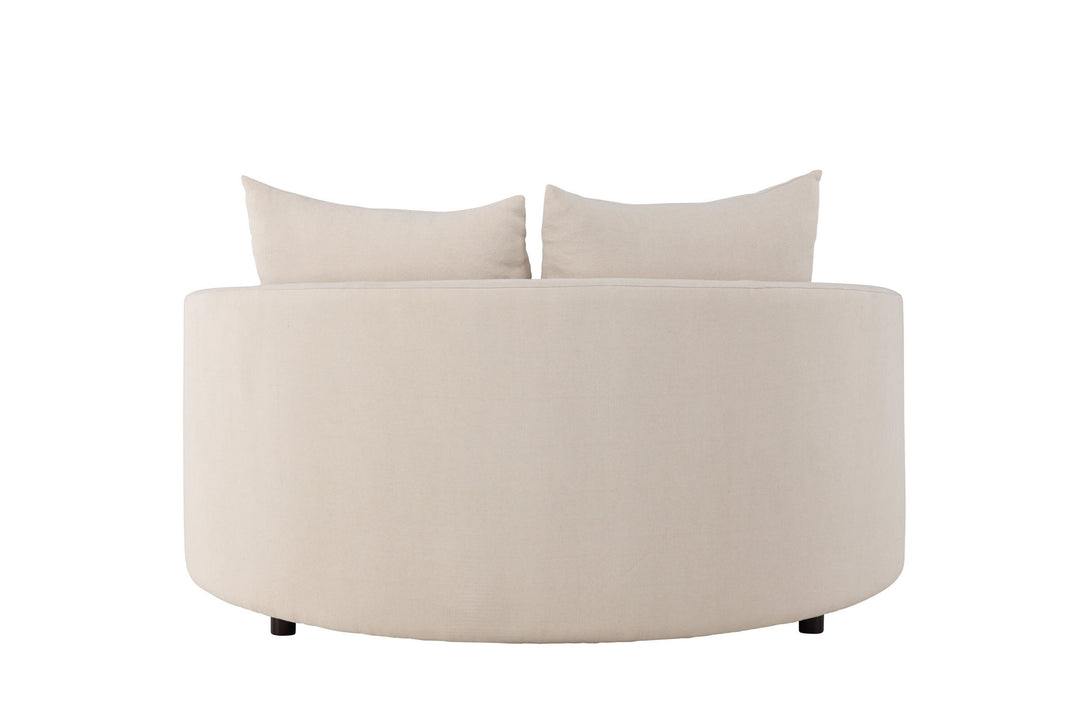 Venture Home Kelso Sofa ⌀150 - Wood/ Beige Linen