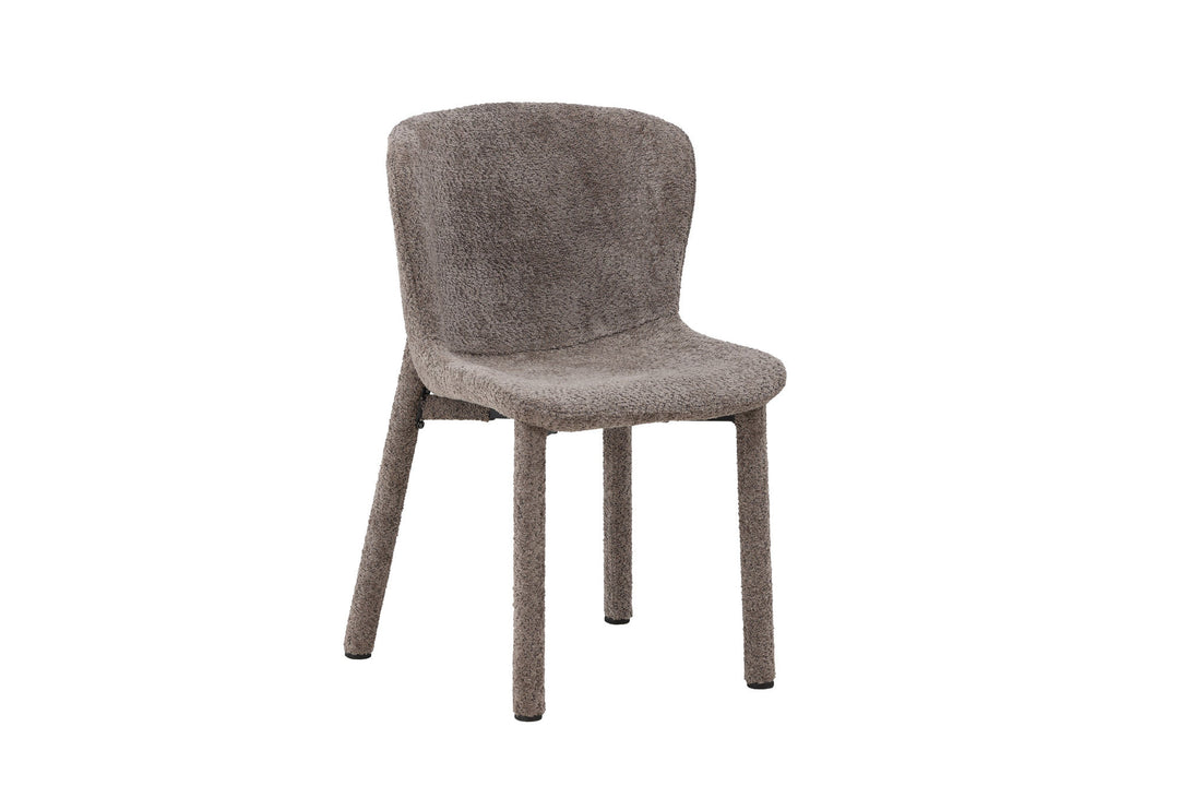 Venture Home Astoria Dining Chair 2-pack - Brown Boucle