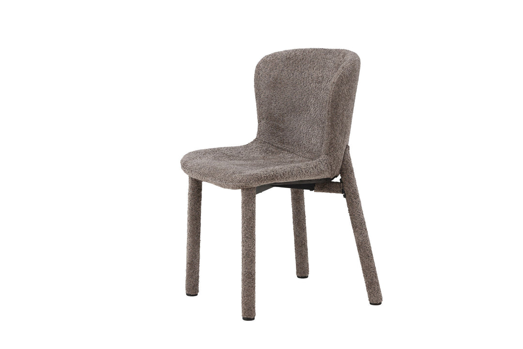 Venture Home Astoria Dining Chair 2-pack - Brown Boucle