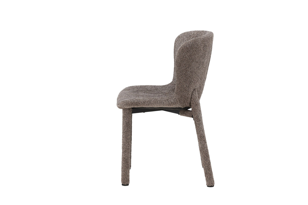 Venture Home Astoria Dining Chair 2-pack - Brown Boucle