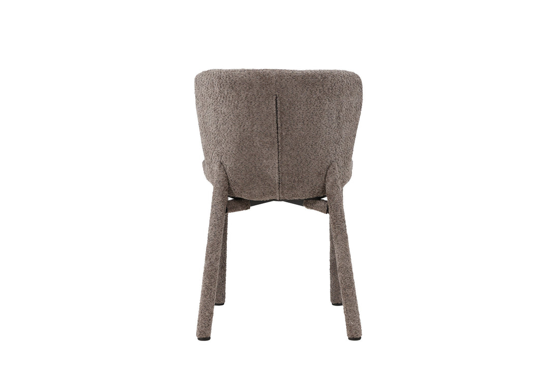 Venture Home Astoria Dining Chair 2-pack - Brown Boucle