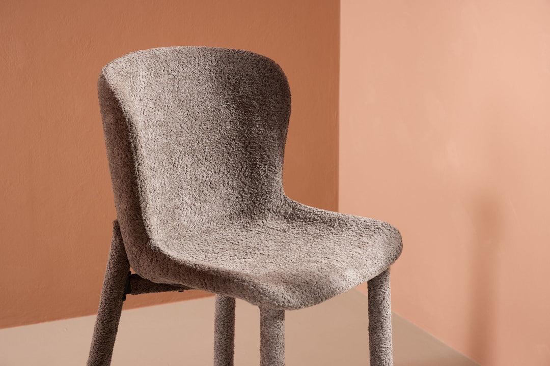 Venture Home Astoria Dining Chair 2-pack - Brown Boucle
