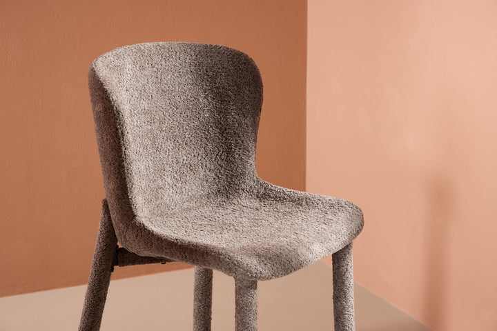 Venture Home Astoria Dining Chair 2-pack - Brown Boucle