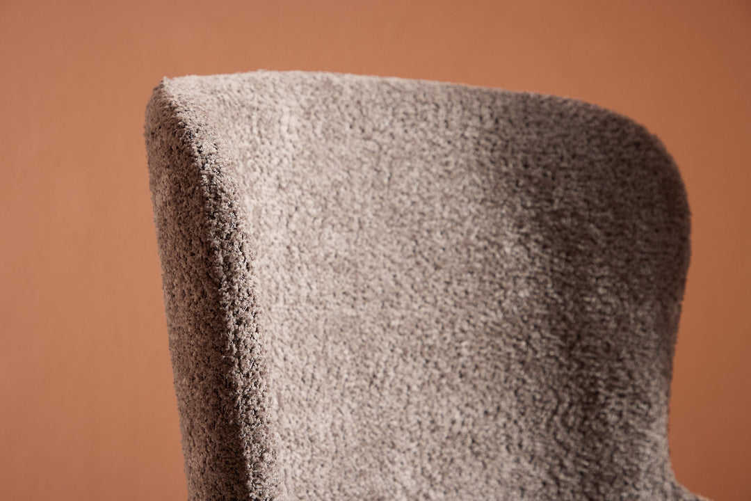 Venture Home Astoria Dining Chair 2-pack - Brown Boucle