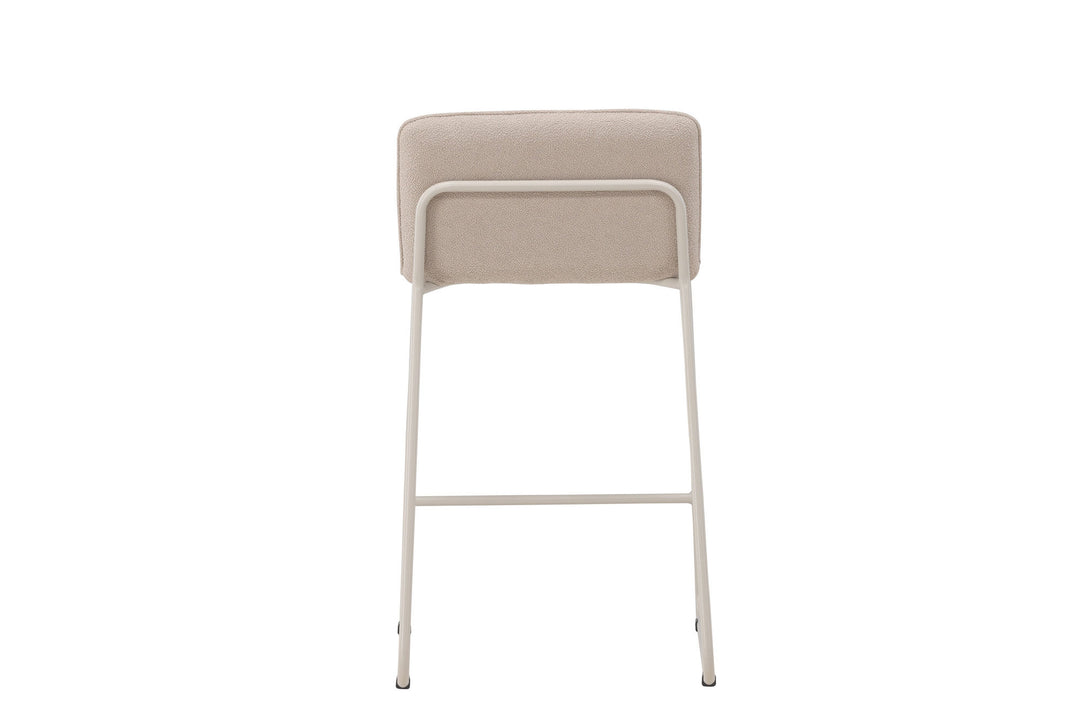 Venture Home Bisbee Bar Chair 2-pack - Beige/ Beige boucle