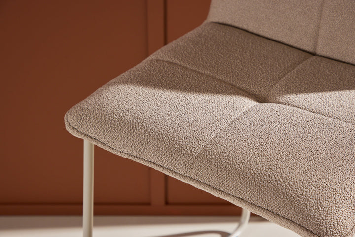 Venture Home Bisbee Bar Chair 2-pack - Beige/ Beige boucle