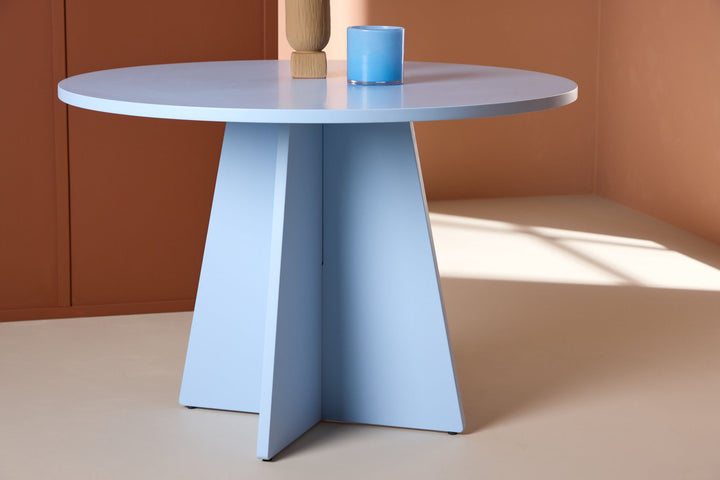 Venture Home Bootcut Dining Table ⌀110 - Baby Blue /