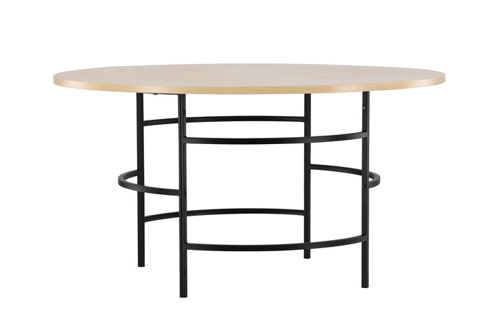 Venture Home Copenhagen Dining Table ⌀140x74 - Whitewash / Black