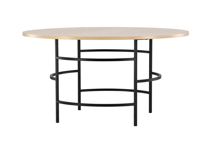 Venture Home Copenhagen Dining Table ⌀140x74 - Whitewash / Black