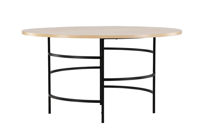 Venture Home Copenhagen Dining Table ⌀140x74 - Whitewash / Black