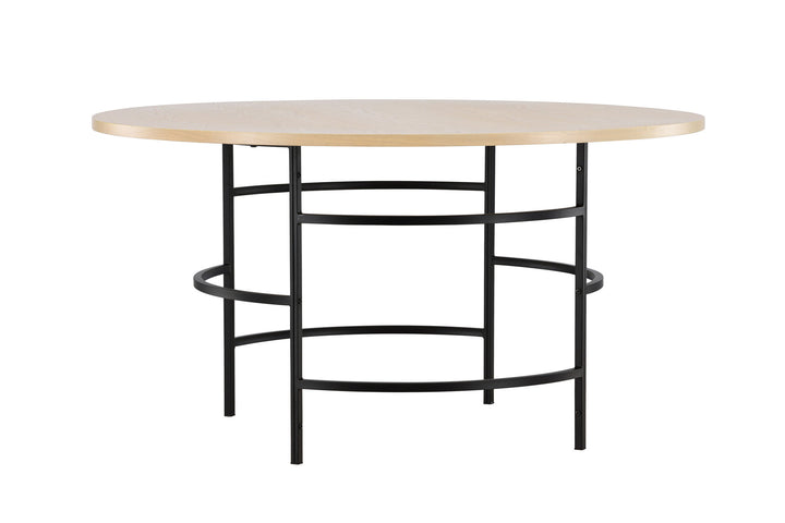 Venture Home Copenhagen Dining Table ⌀140x74 - Whitewash / Black