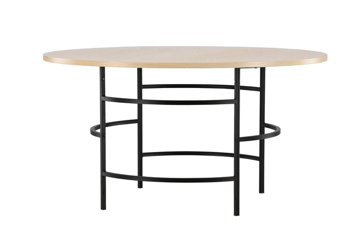 Venture Home Copenhagen Dining Table ⌀140x74 - Whitewash / Black