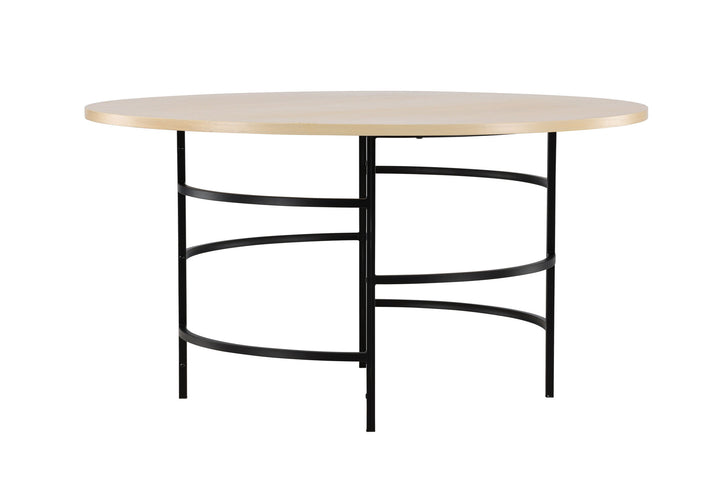 Venture Home Copenhagen Dining Table ⌀140x74 - Whitewash / Black