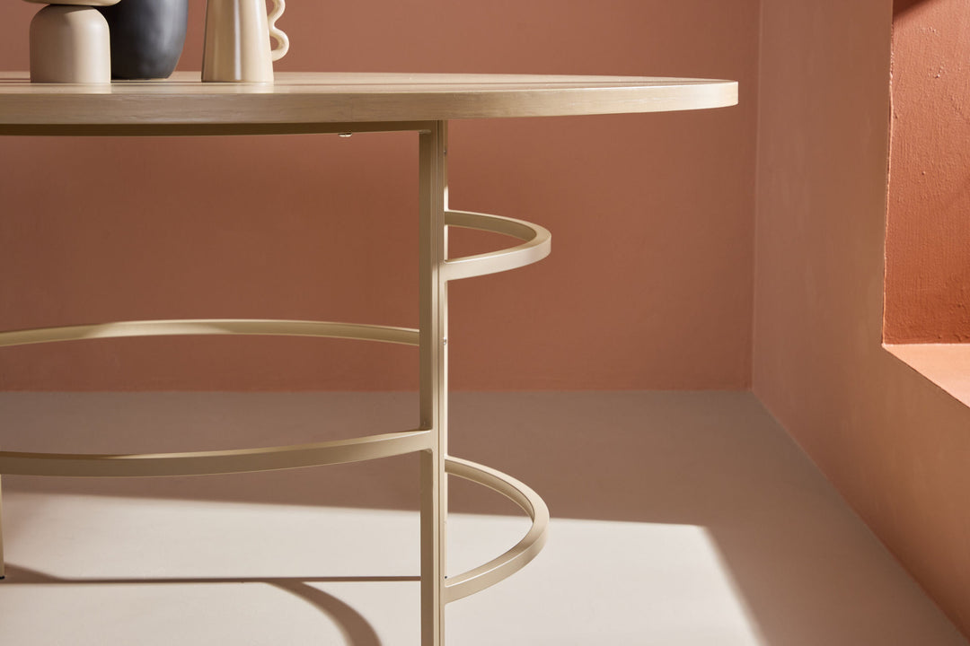 Venture Home Copenhagen Dining Table ⌀140x74  - Whitewash / Beige