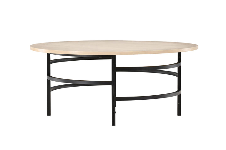 Venture Home Copenhagen Sofa Table ⌀100x42,5 - Whitewash / Black
