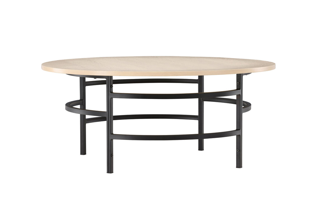 Venture Home Copenhagen Sofa Table ⌀100x42,5 - Whitewash / Black