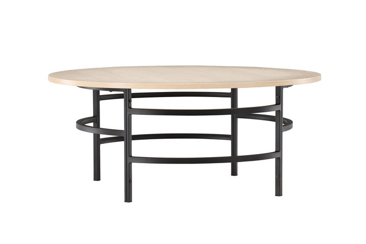 Venture Home Copenhagen Sofa Table ⌀100x42,5 - Whitewash / Black
