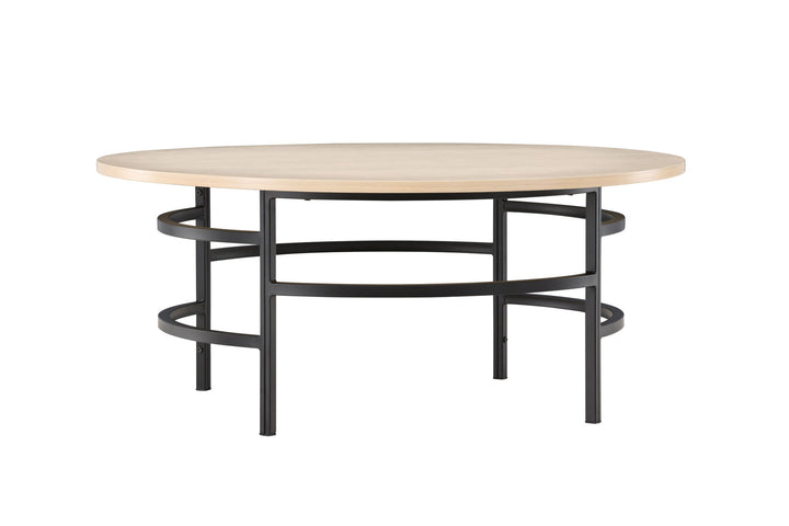 Venture Home Copenhagen Sofa Table ⌀100x42,5 - Whitewash / Black