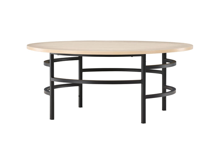 Venture Home Copenhagen Sofa Table ⌀100x42,5 - Whitewash / Black
