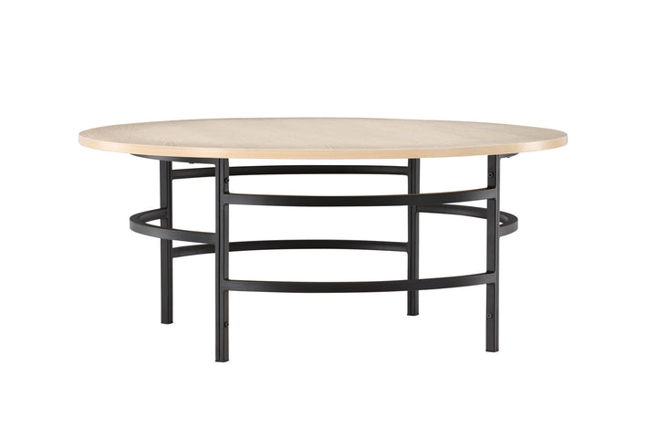 Venture Home Copenhagen Sofa Table ⌀100x42,5 - Whitewash / Black