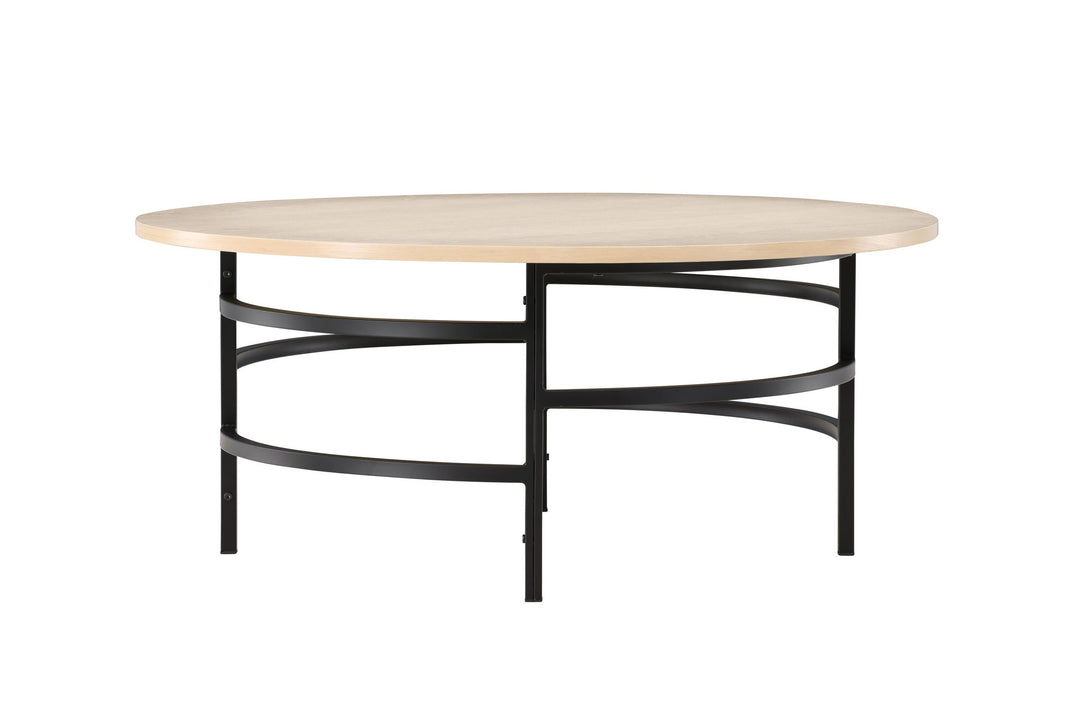 Venture Home Copenhagen Sofa Table ⌀100x42,5 - Whitewash / Black