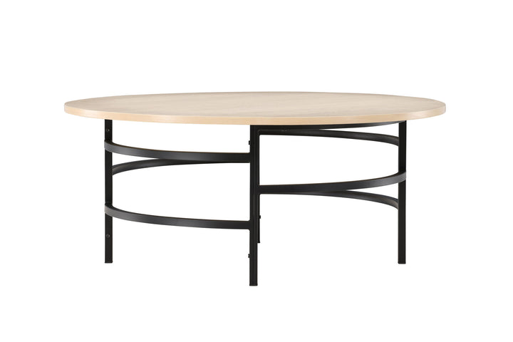 Venture Home Copenhagen Sofa Table ⌀100x42,5 - Whitewash / Black