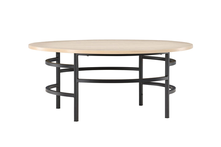 Venture Home Copenhagen Sofa Table ⌀100x42,5 - Whitewash / Black