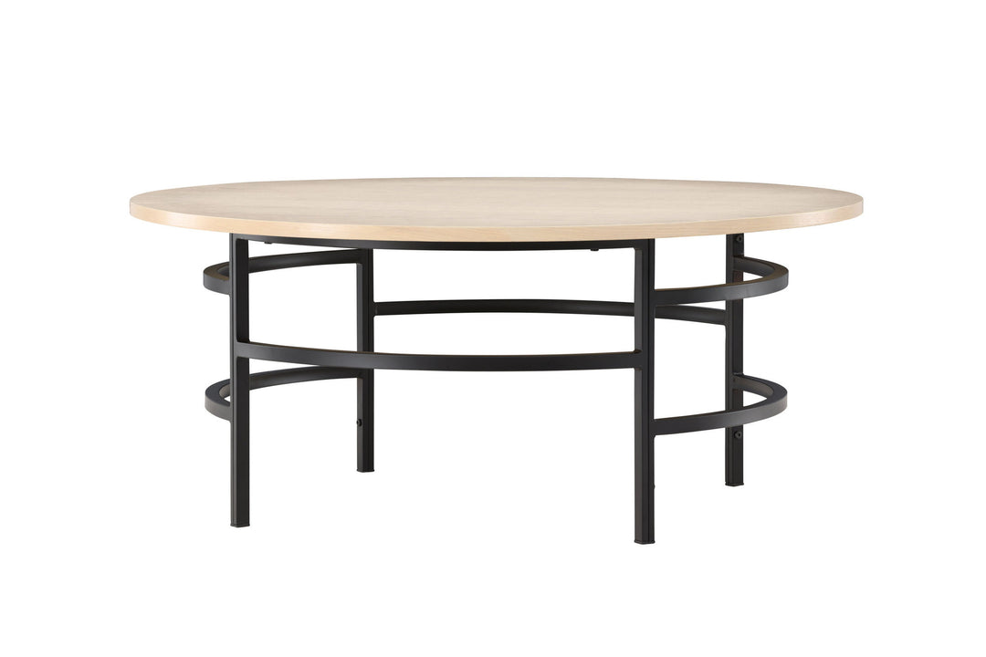 Venture Home Copenhagen Sofa Table ⌀100x42,5 - Whitewash / Black