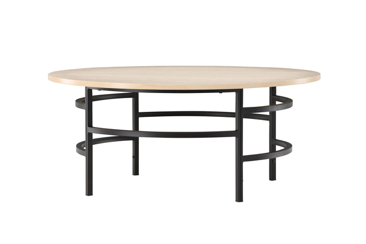 Venture Home Copenhagen Sofa Table ⌀100x42,5 - Whitewash / Black