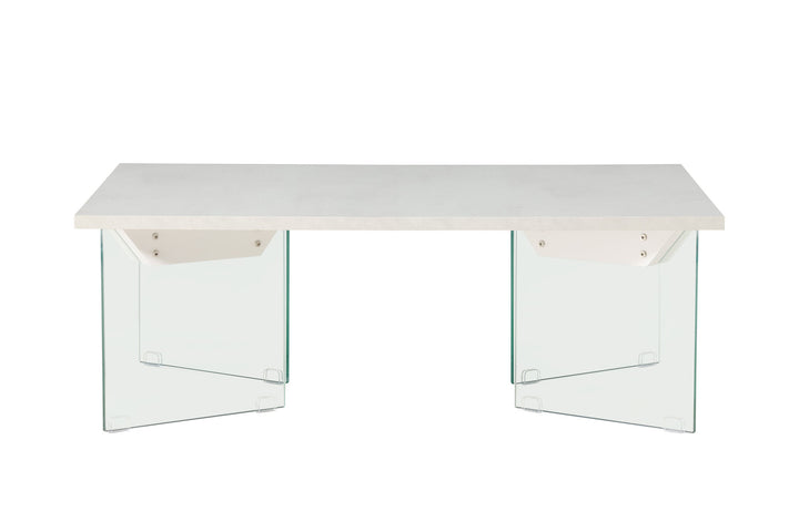 Venture Home Ester Sofa Table 120x80x42 cm - Glass /  Concretelook