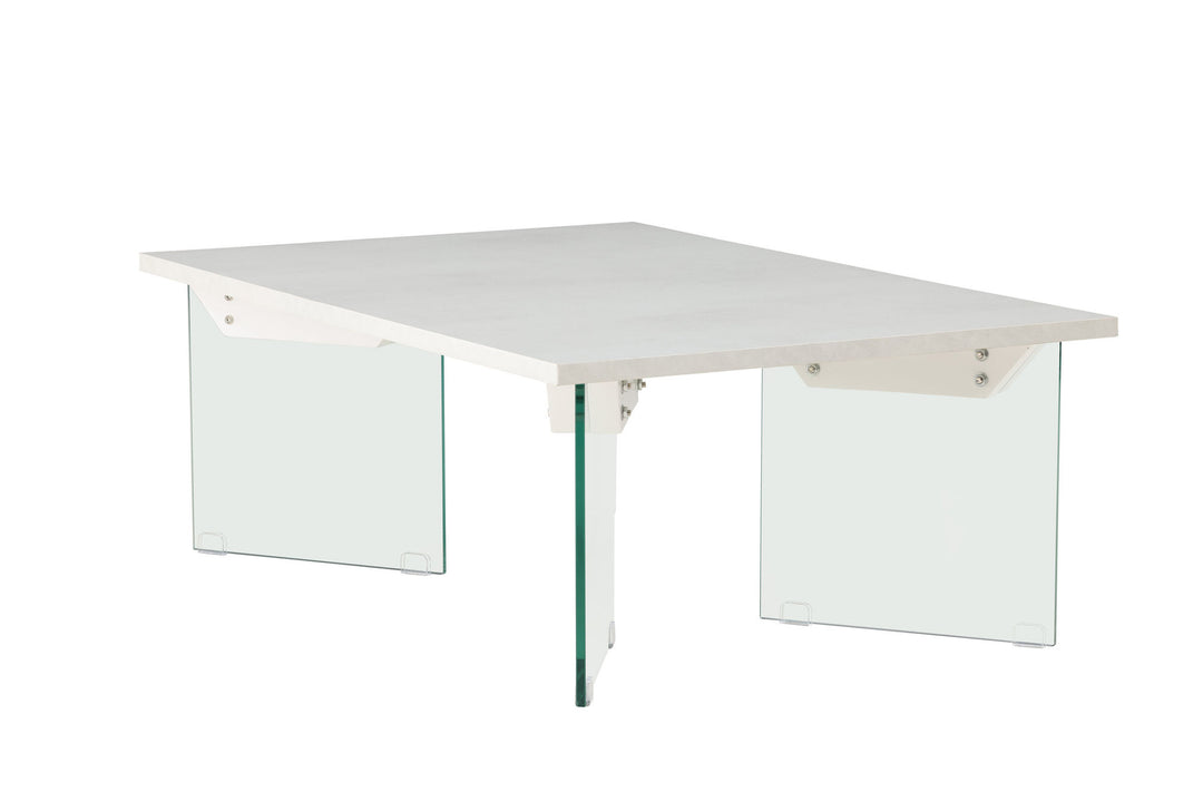 Venture Home Ester Sofa Table 120x80x42 cm - Glass /  Concretelook