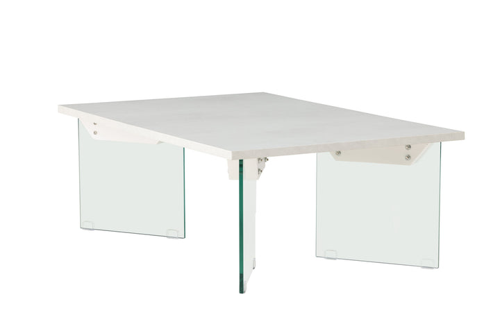 Venture Home Ester Sofa Table 120x80x42 cm - Glass /  Concretelook