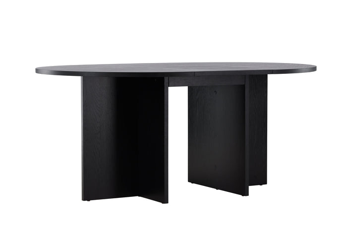 Venture Home Strada Dining Table 120/170 x120x74 cm - Black / Oak Veneer