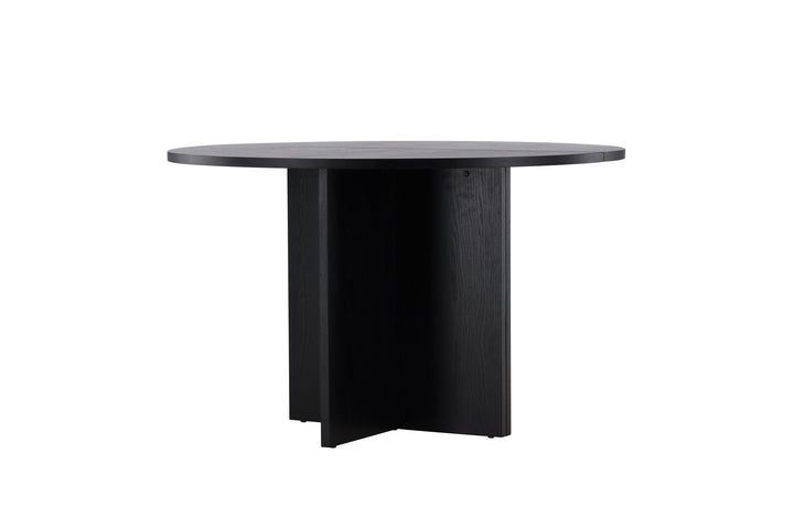 Venture Home Strada Dining Table 120/170 x120x74 cm - Black / Oak Veneer
