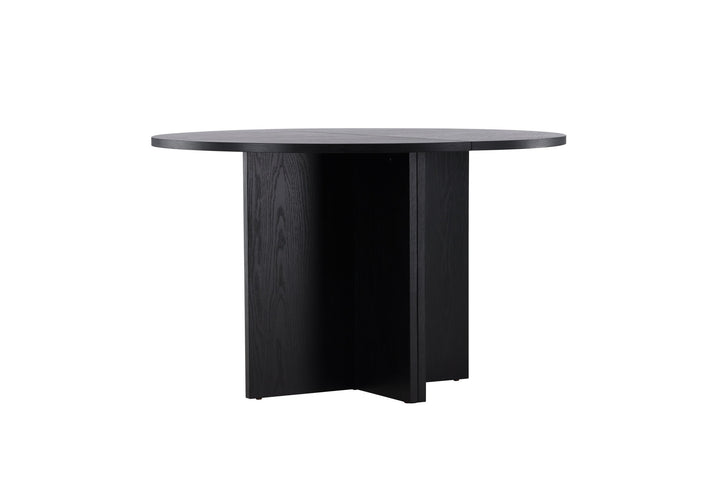 Venture Home Strada Dining Table 120/170 x120x74 cm - Black / Oak Veneer