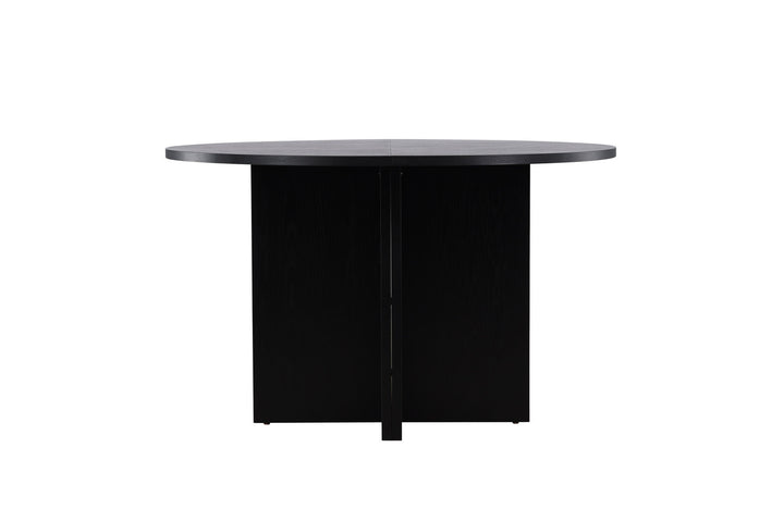 Venture Home Strada Dining Table 120/170 x120x74 cm - Black / Oak Veneer