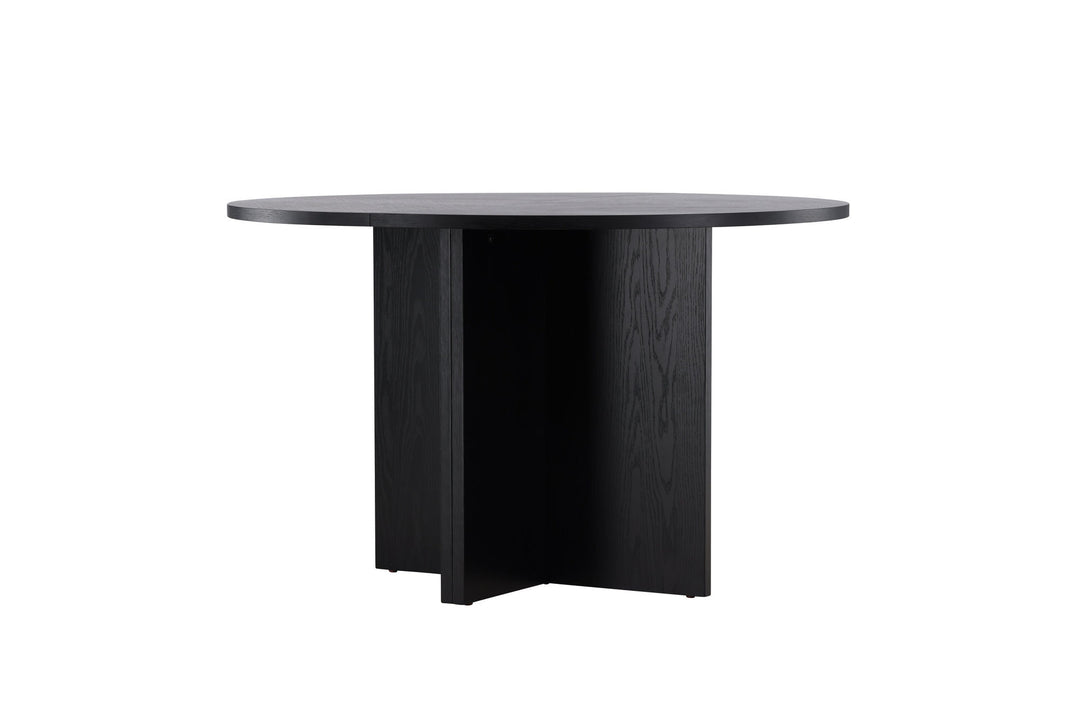 Venture Home Strada Dining Table 120/170 x120x74 cm - Black / Oak Veneer