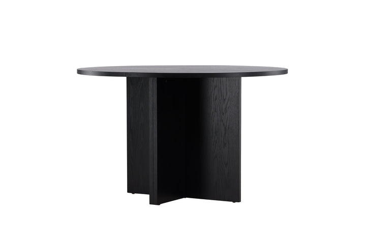 Venture Home Strada Dining Table 120/170 x120x74 cm - Black / Oak Veneer